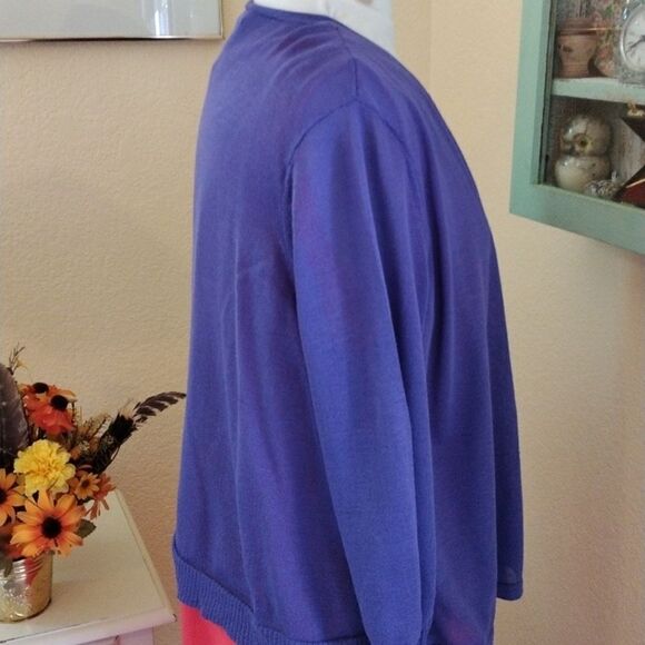 Chico's Lightweight Purple Cardigan - Picture 2 of 7
